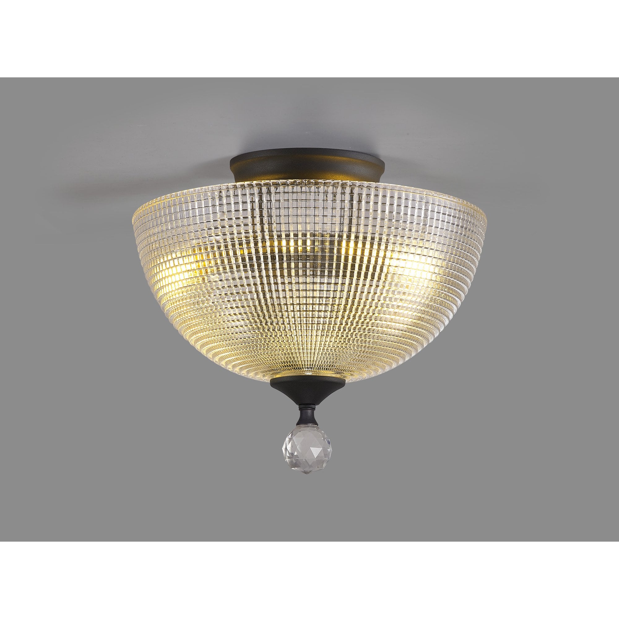 NLK16729 Tabion 2 Light Ceiling Light Graphite Clear