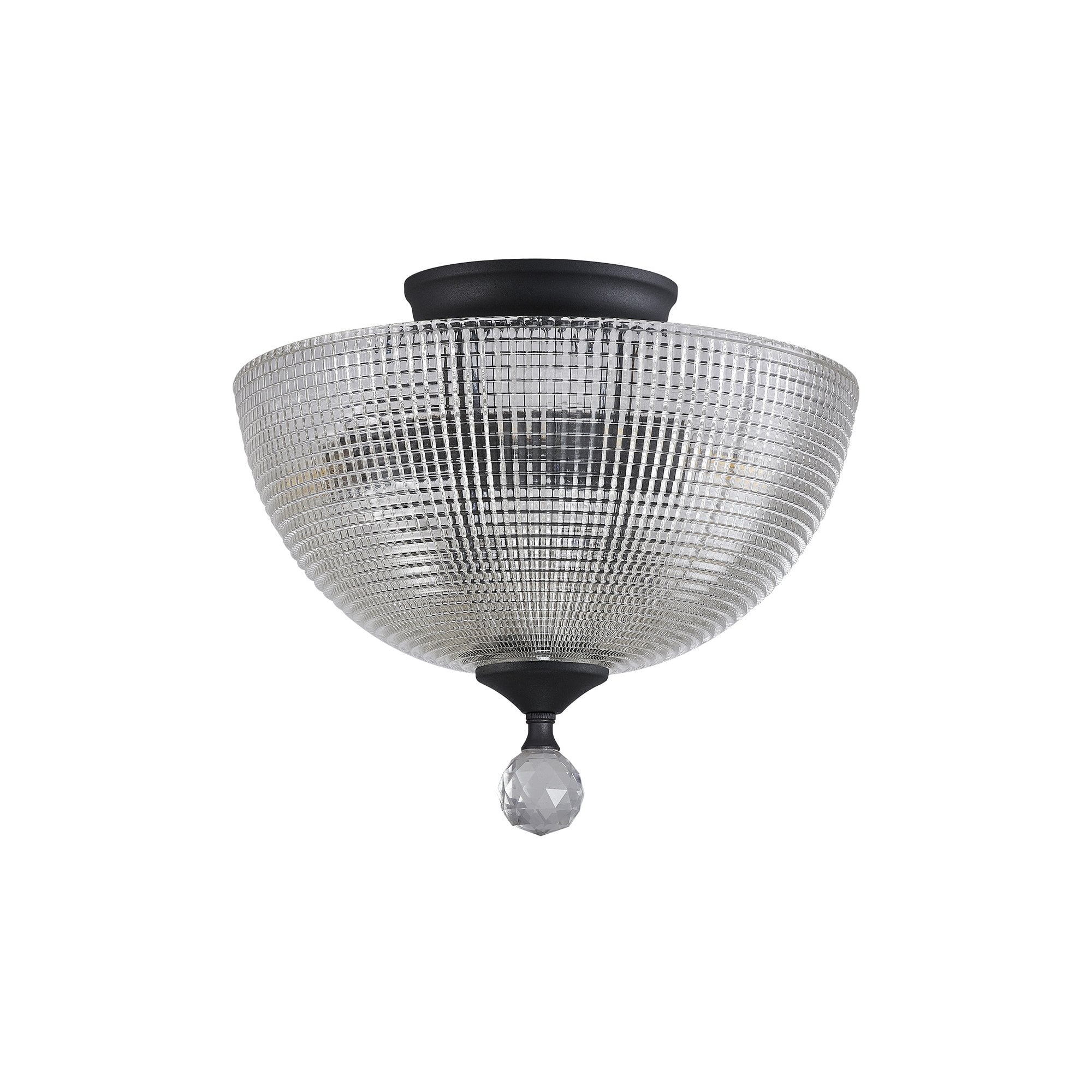 NLK16729 Tabion 2 Light Ceiling Light Graphite Clear