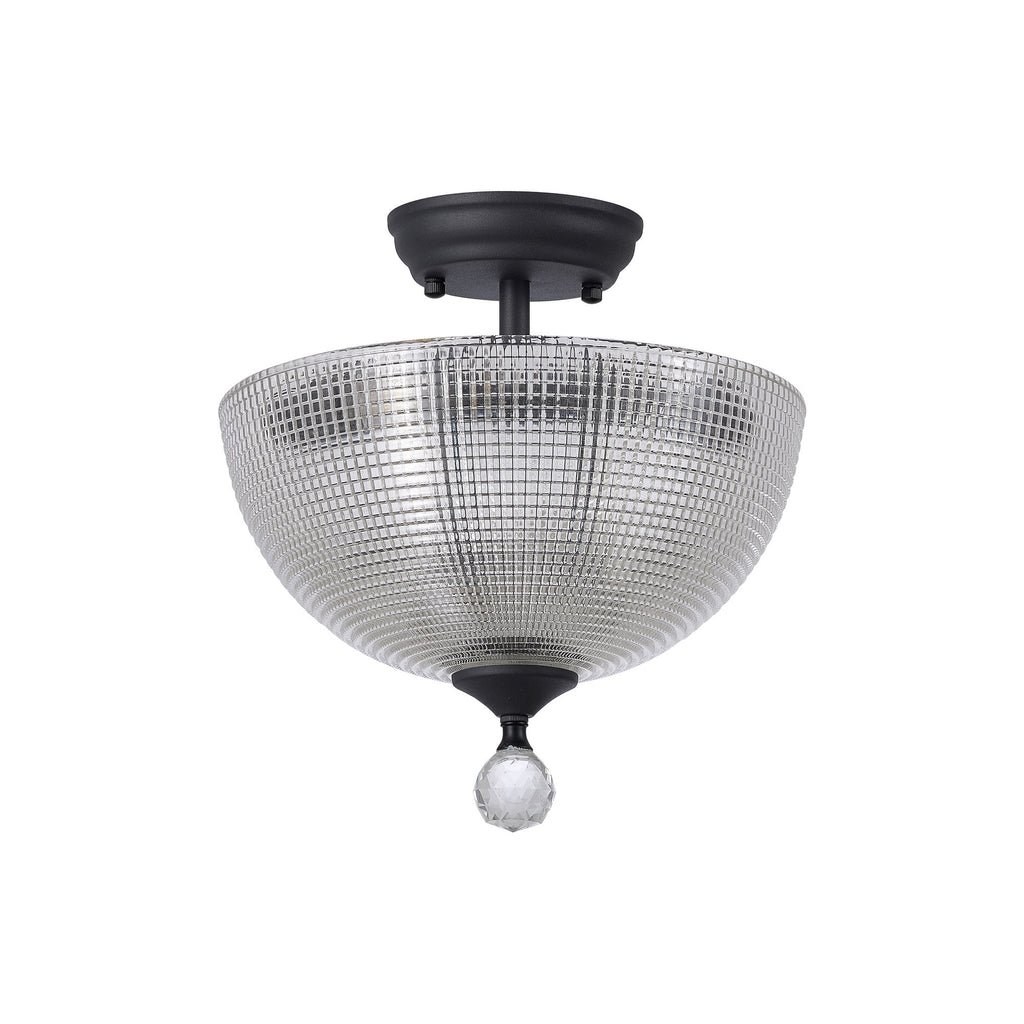 NLK16729 Tabion 2 Light Ceiling Light Graphite Clear