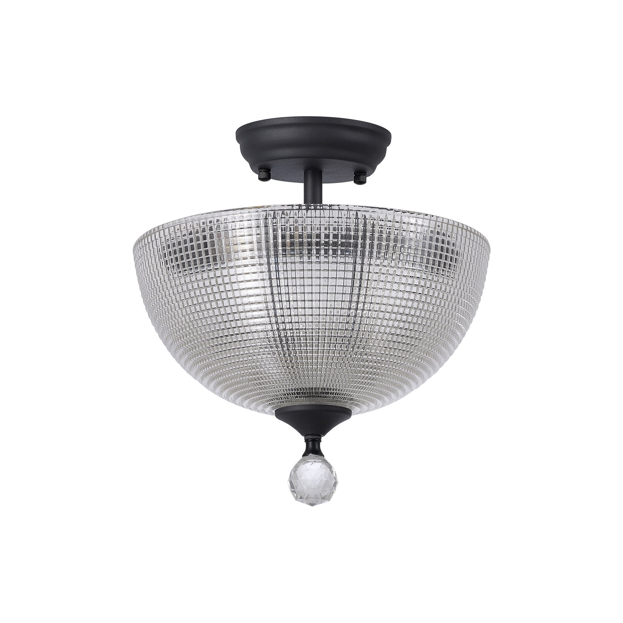 NLK16729 Tabion 2 Light Ceiling Light Graphite Clear