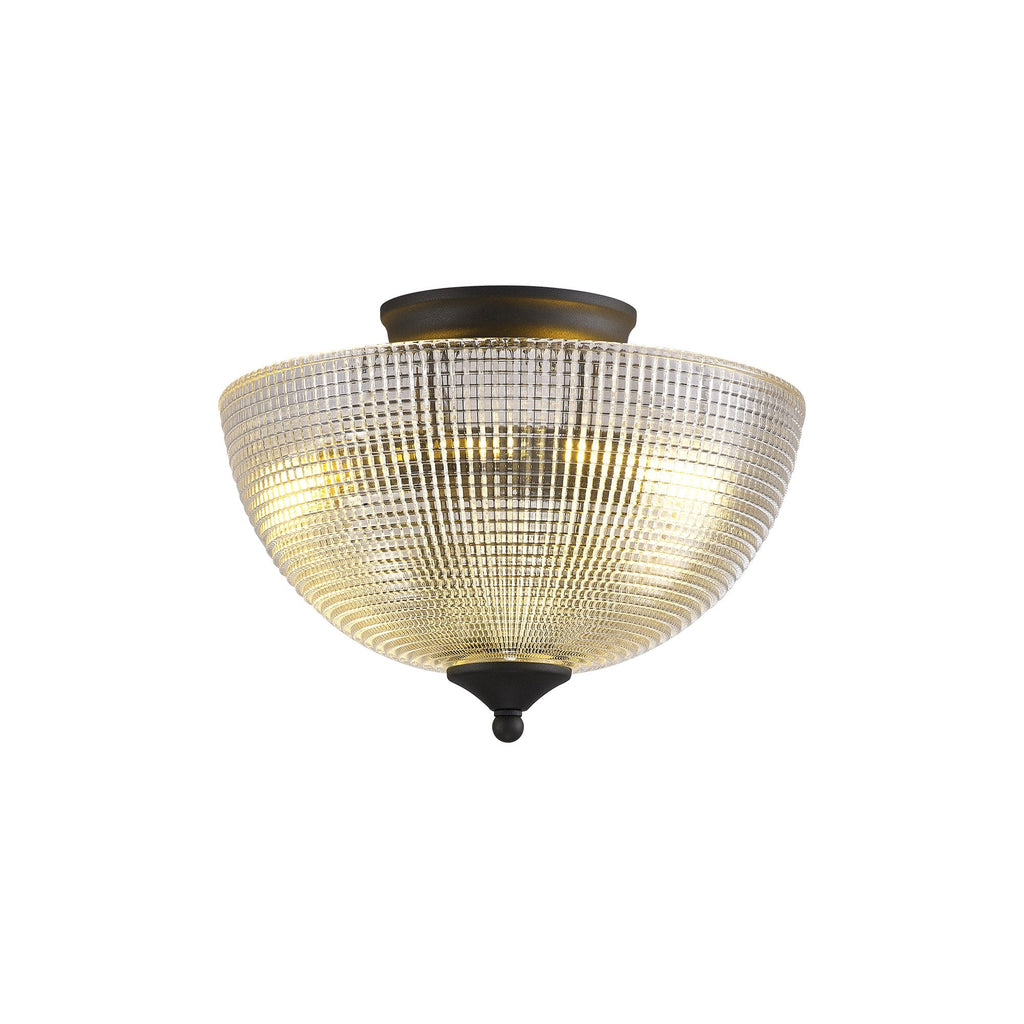 NLK16729 Tabion 2 Light Ceiling Light Graphite Clear