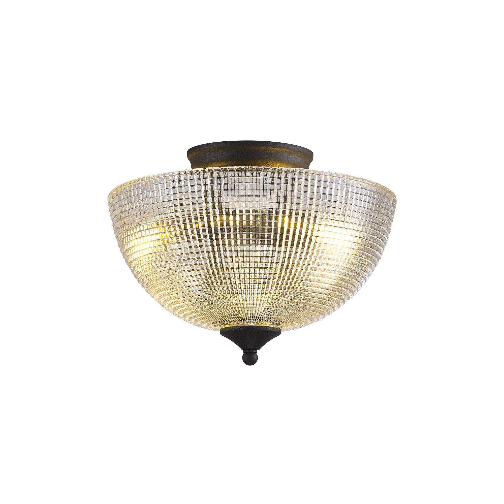 NLK16729 Tabion 2 Light Ceiling Light Graphite Clear
