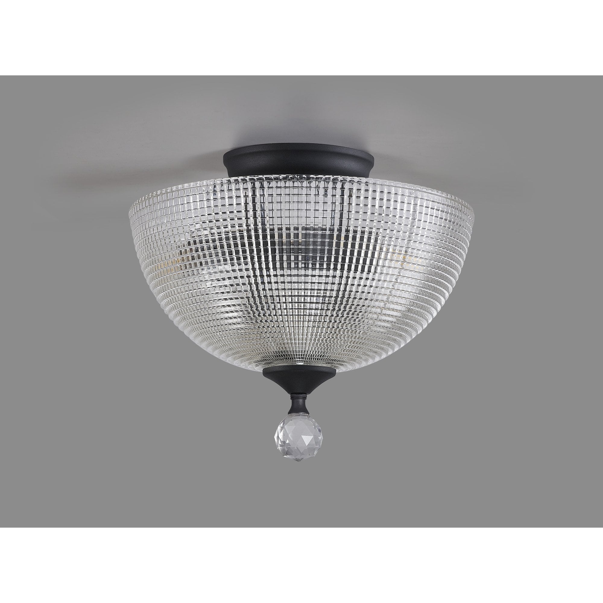 NLK16729 Tabion 2 Light Ceiling Light Graphite Clear