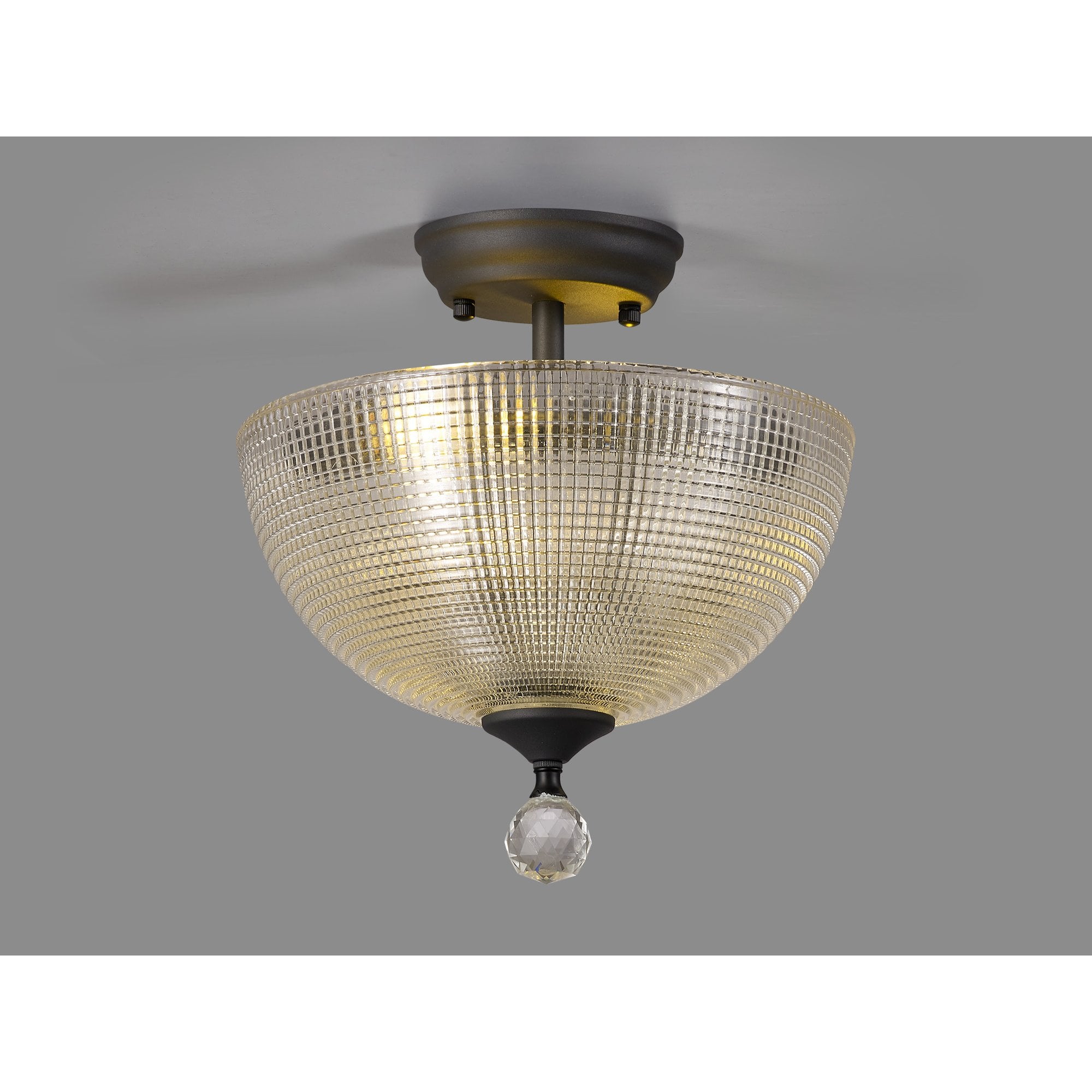 NLK16729 Tabion 2 Light Ceiling Light Graphite Clear