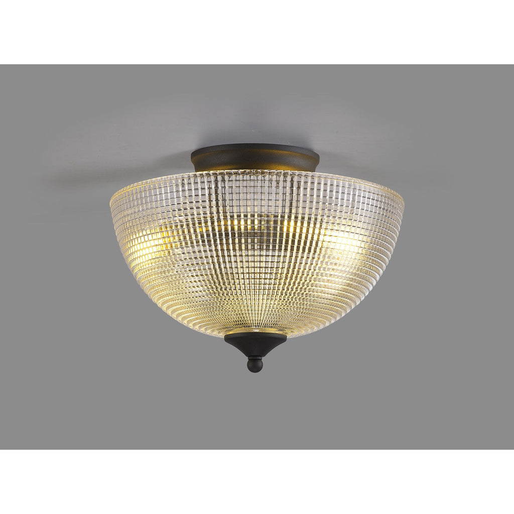 NLK16729 Tabion 2 Light Ceiling Light Graphite Clear
