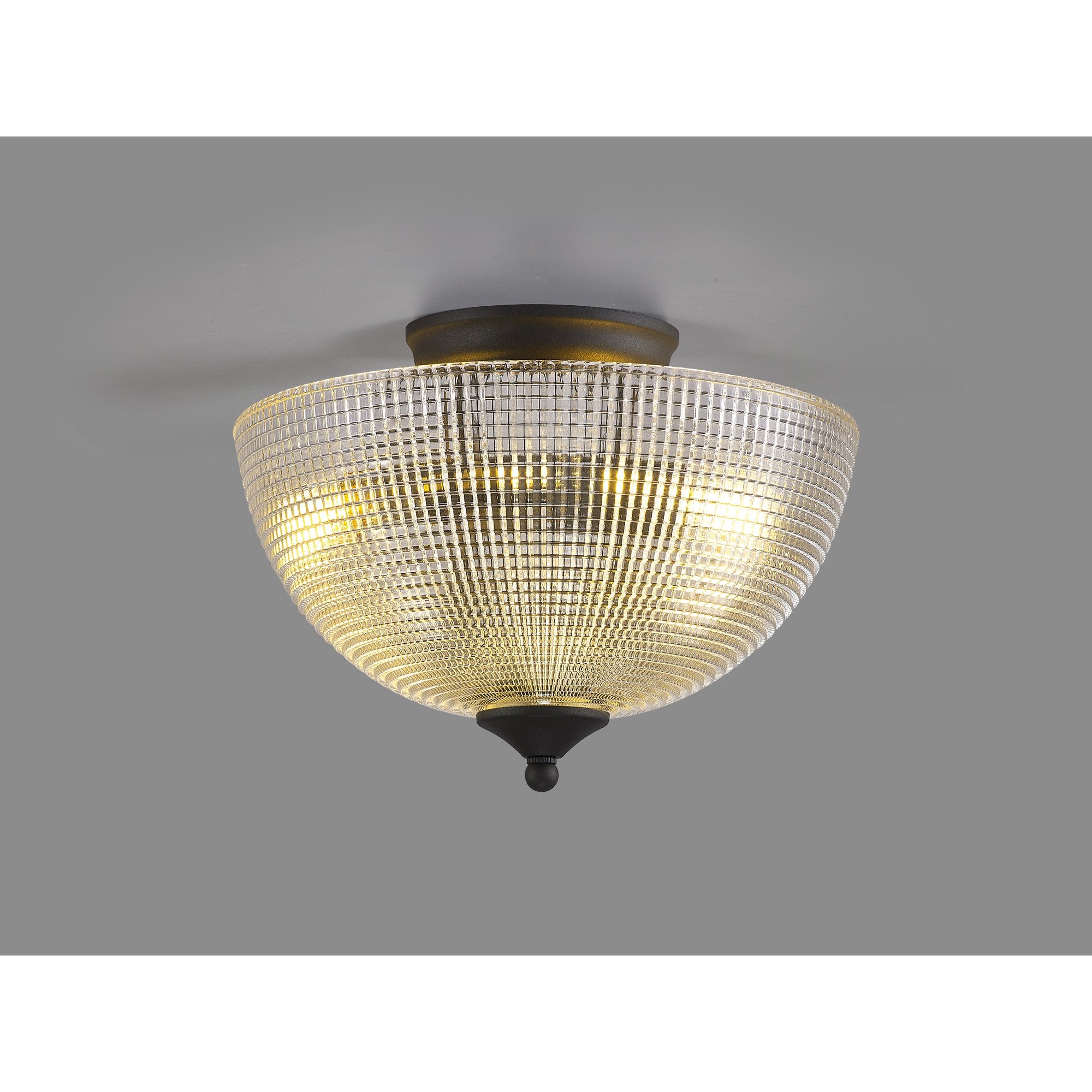 NLK16729 Tabion 2 Light Ceiling Light Graphite Clear