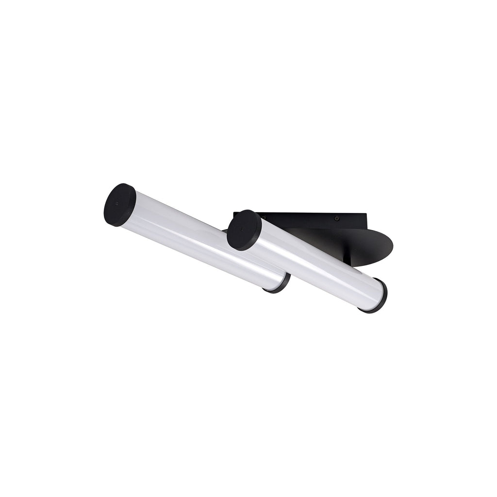 NL90369 Tao 2 LED Bathroom Ceiling Light Sand Black