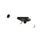 NL90369 Tao 2 LED Bathroom Ceiling Light Sand Black