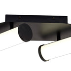 NL90369 Tao 2 LED Bathroom Ceiling Light Sand Black