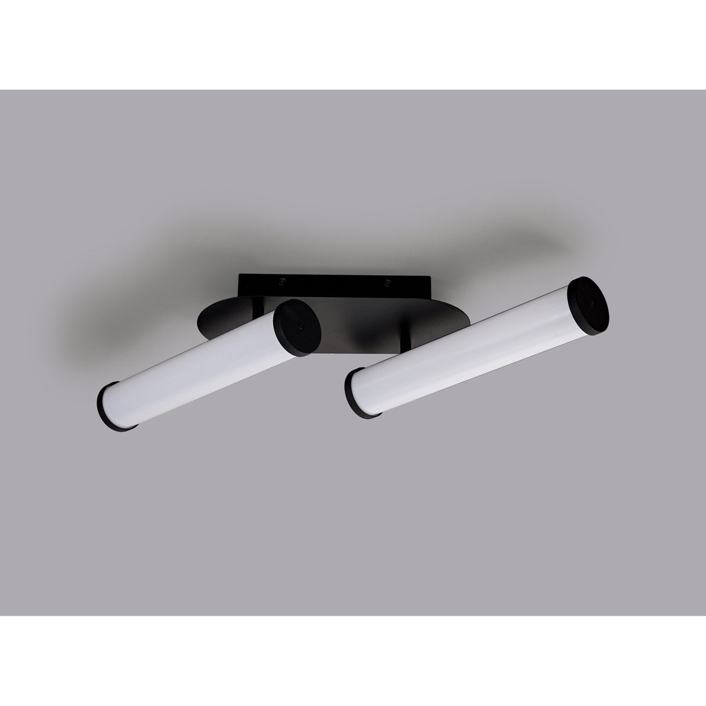 NL90369 Tao 2 LED Bathroom Ceiling Light Sand Black