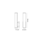 NL90379 Tao 1 LED Bathroom Wall Light Sand Black