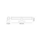 NL90399 Tao 1 LED Bathroom Wall Light Sand Black