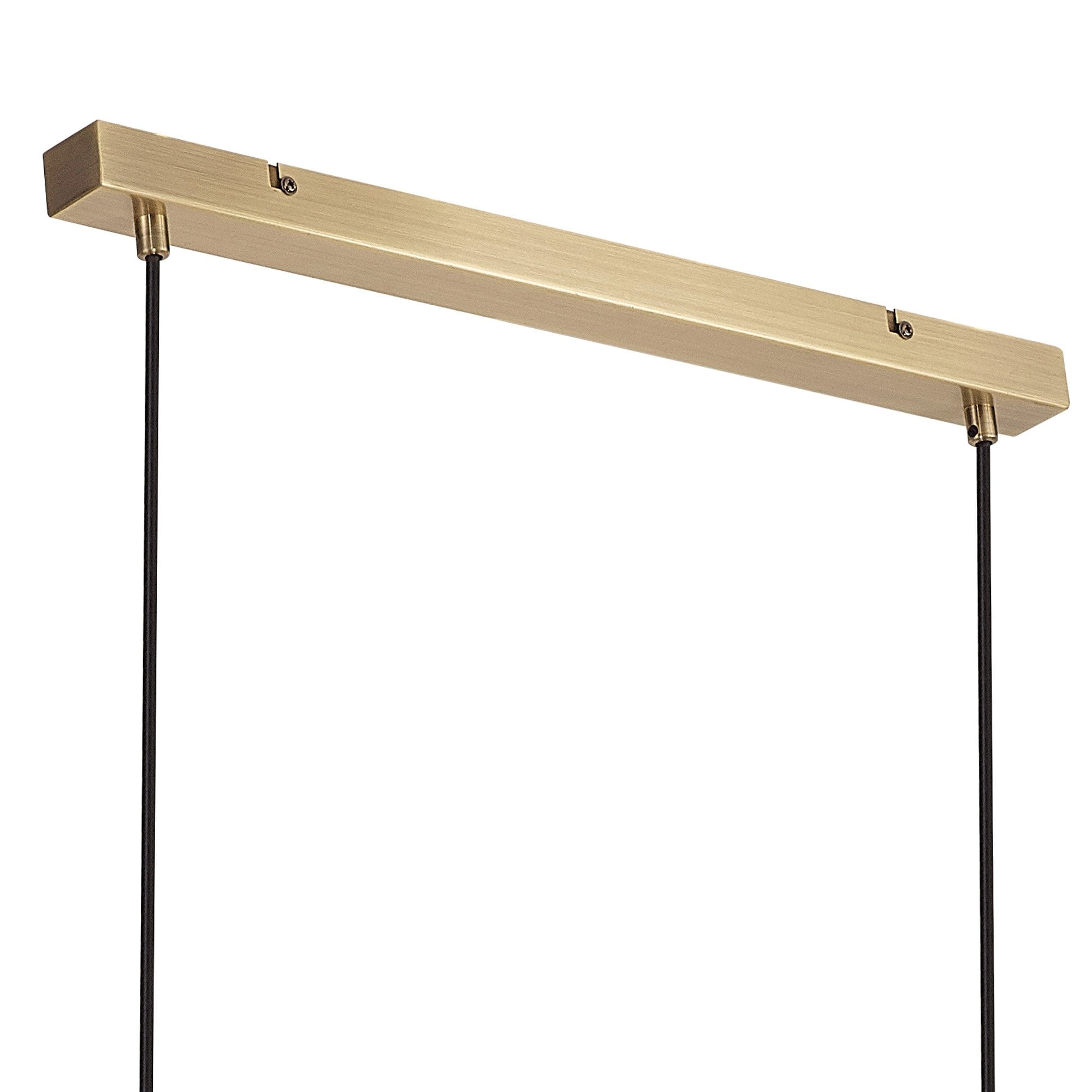 NL83559 Tuba 9 Light Pendant Medium Oak Antique Brass