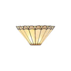 NL7254/CR9 Umbrian 2 Light Wall Light Grey/Cream Black