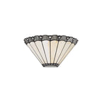 NL7254/CR9 Umbrian 2 Light Wall Light Grey/Cream Black