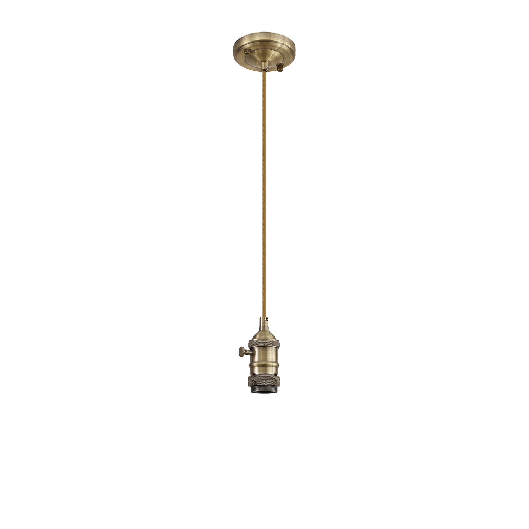NL89269 Wady 1 Light Pendant Antique Brass Golden Brown