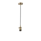 NL89279 Wady 1 Light Pendant Antique Brass Black