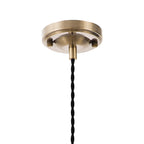 NL89279 Wady 1 Light Pendant Antique Brass Black