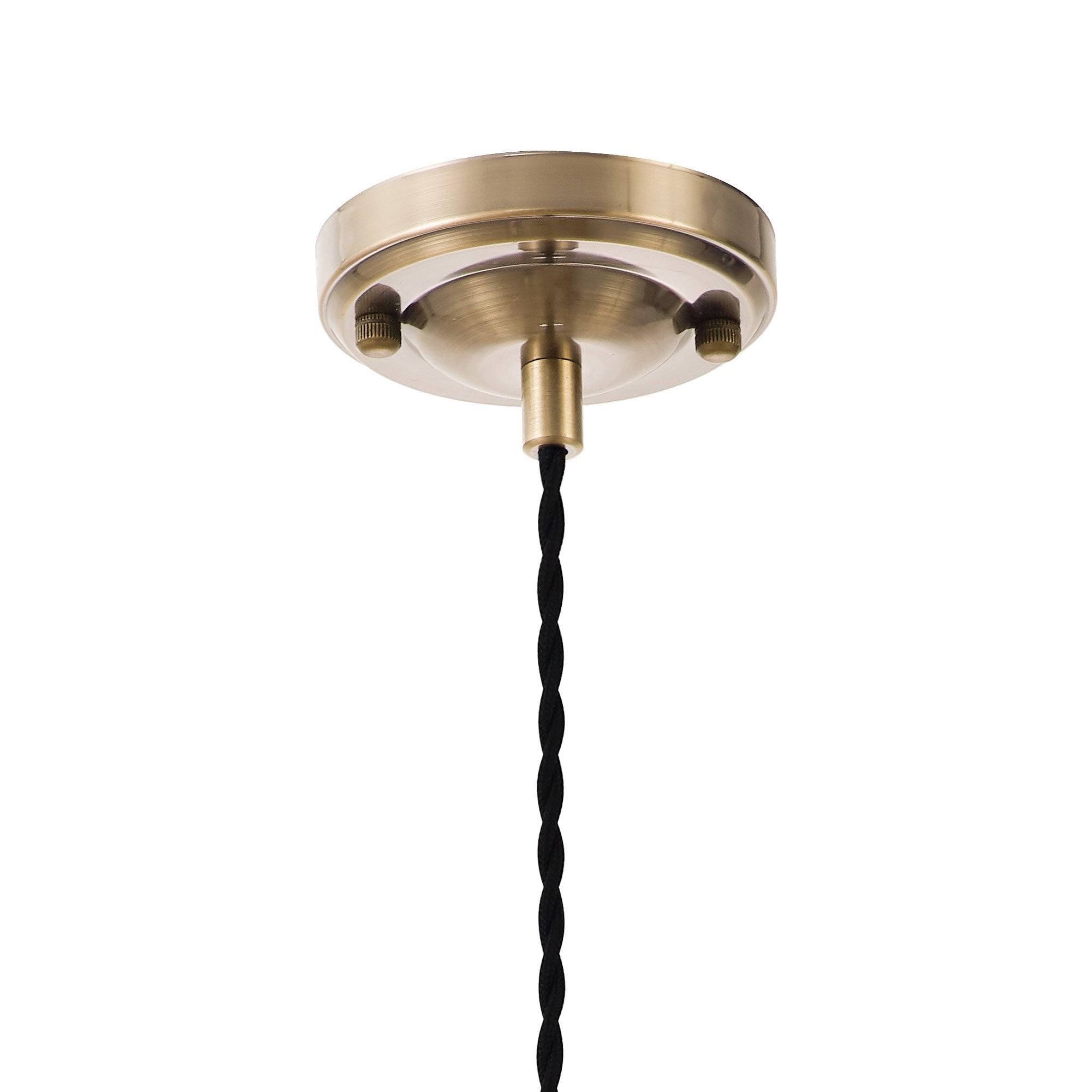NL89279 Wady 1 Light Pendant Antique Brass Black