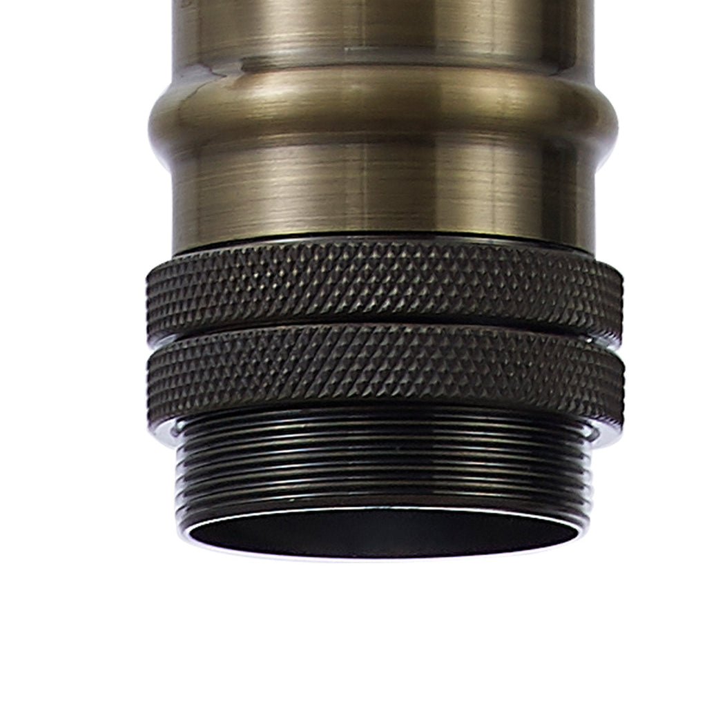 NL89279 Wady 1 Light Pendant Antique Brass Black