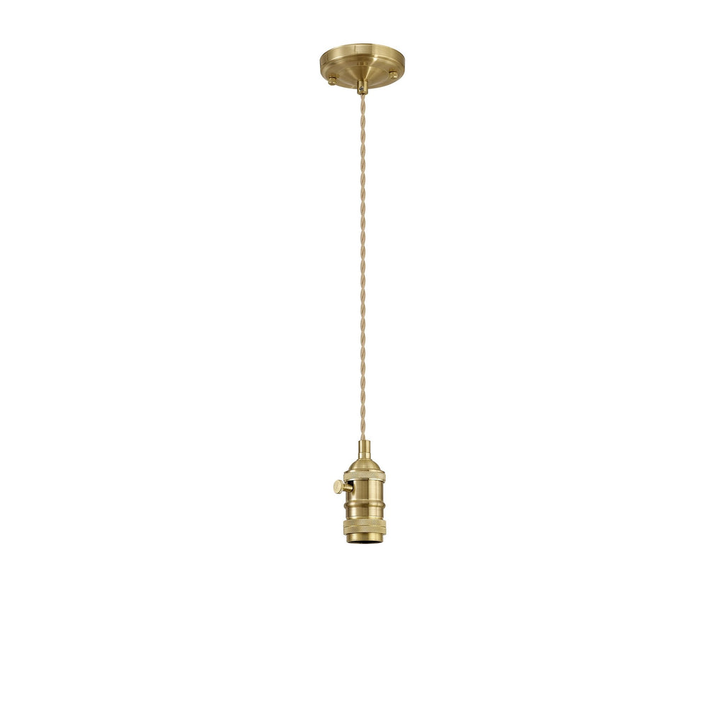 NL89289 Wady 1 Light Pendant Brass Beige
