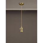 NL89289 Wady 1 Light Pendant Brass Beige