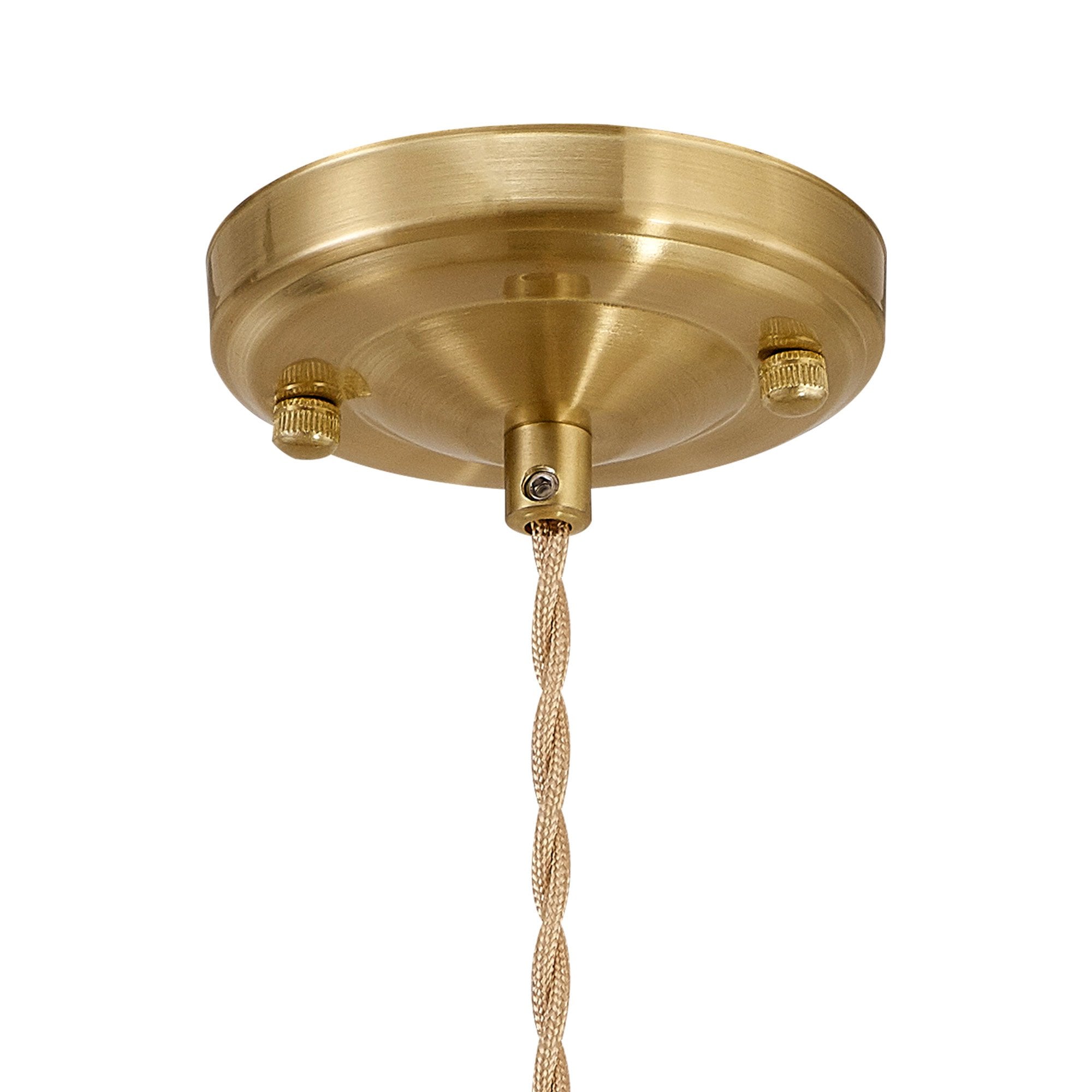Wady 1 Light Pendant Brass Beige