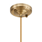 NL95169 Wady 1 Light Pendant Antique Brass Golden Brown