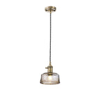 NL95179 Wady 1 Light Pendant Antique Brass Black