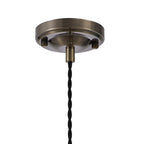 NL95179 Wady 1 Light Pendant Antique Brass Black