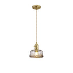 NL95189 Wady 1 Light Pendant Brass Beige