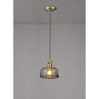 NL95189 Wady 1 Light Pendant Brass Beige