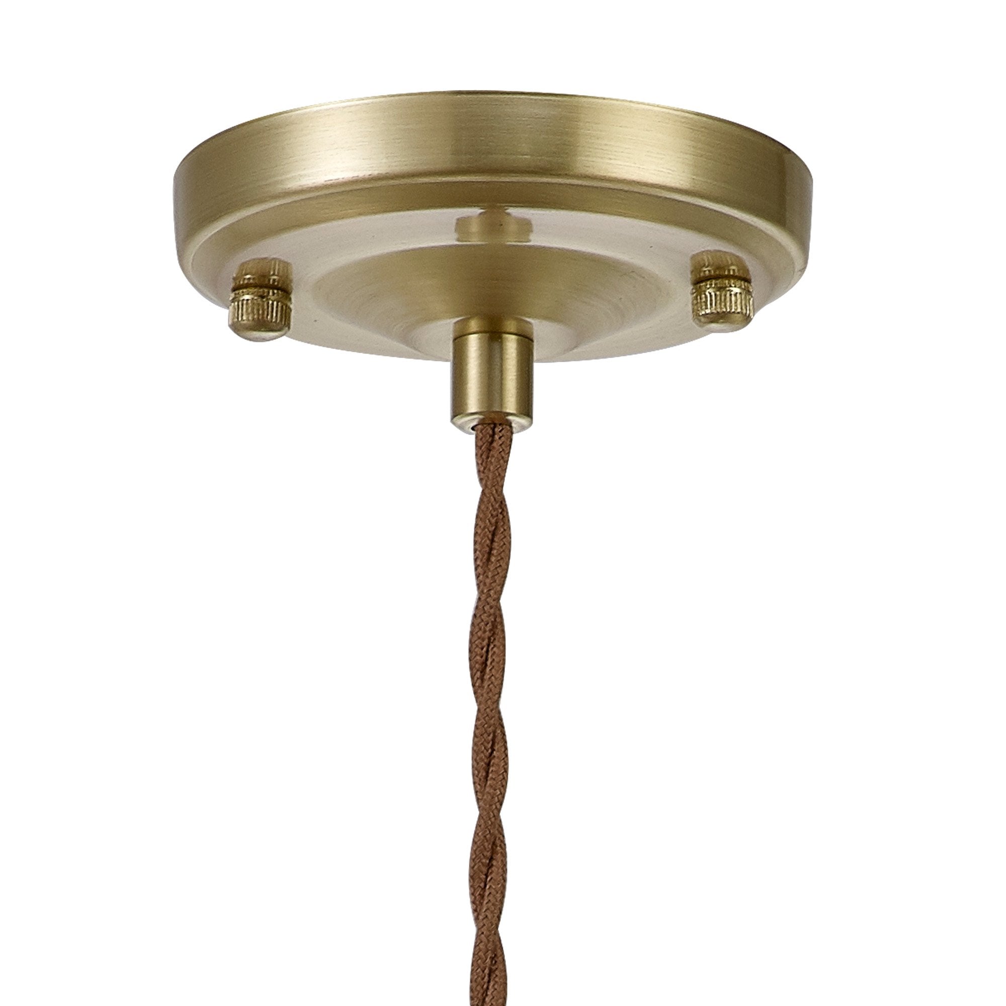 Wady 1 Light Pendant Brass Beige