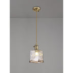 NL95199 Wady 1 Light Pendant Antique Brass Golden Brown