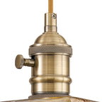 NL95199 Wady 1 Light Pendant Antique Brass Golden Brown