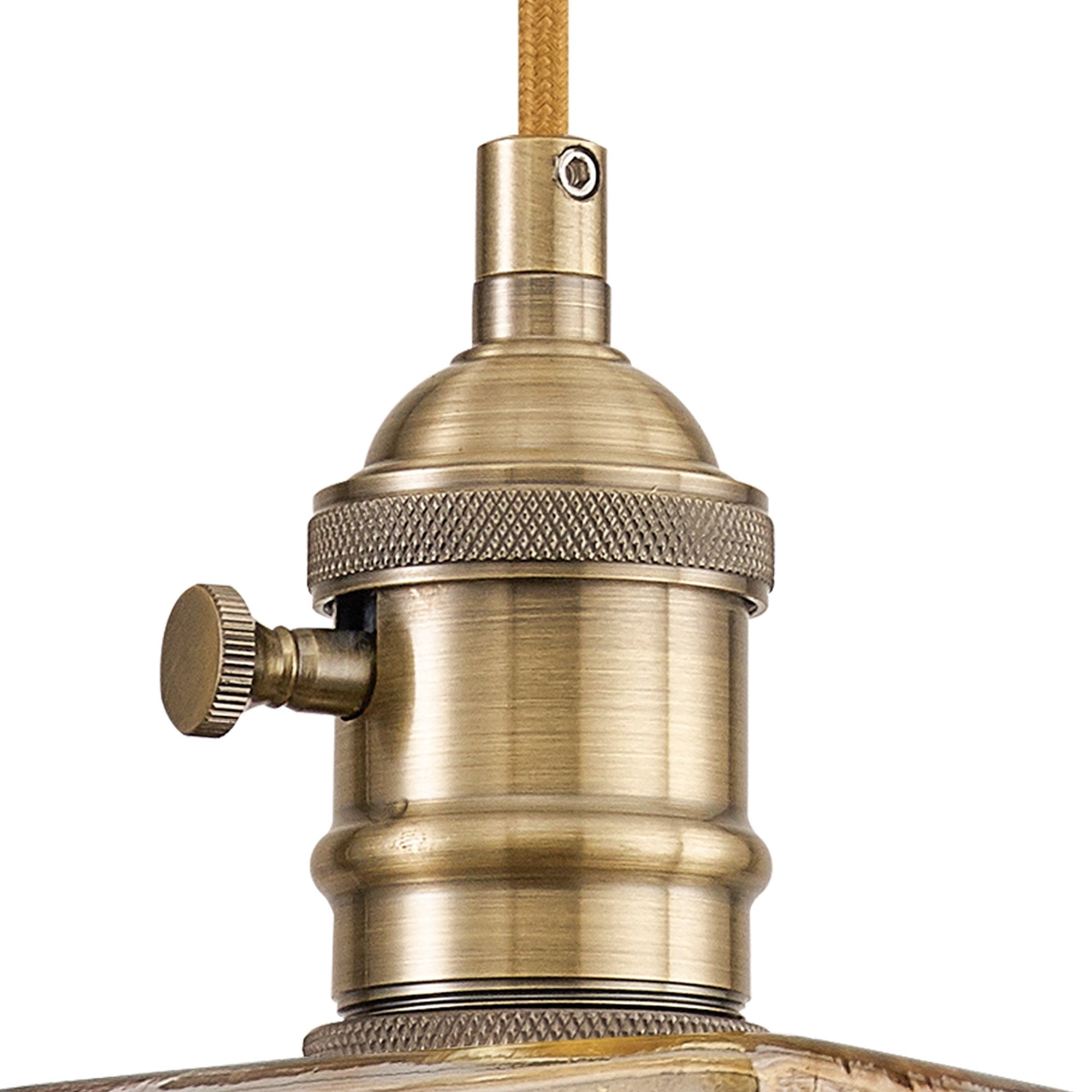 NL95199 Wady 1 Light Pendant Antique Brass Golden Brown