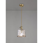 NL95199 Wady 1 Light Pendant Antique Brass Golden Brown