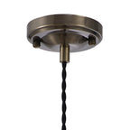 NL95209 Wady 1 Light Pendant Antique Brass Black