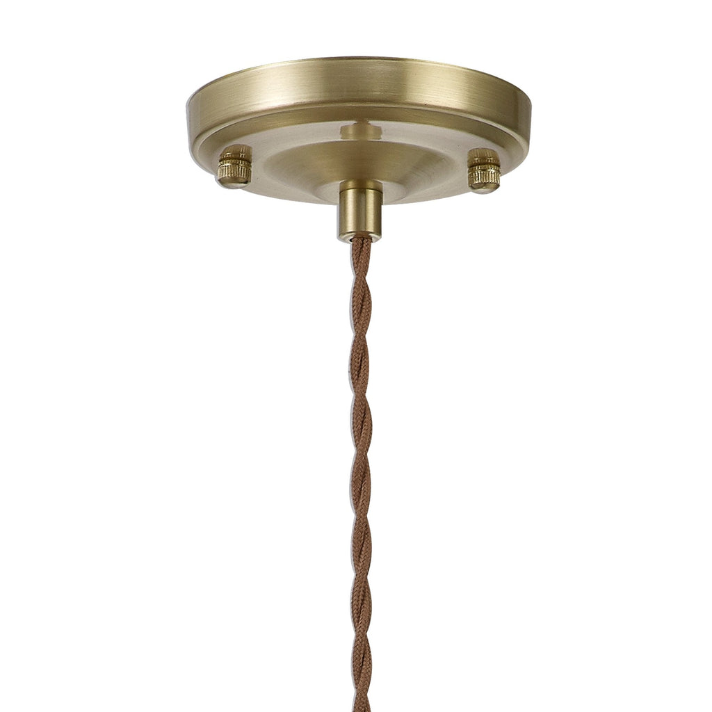 NL95219 Wady 1 Light Pendant Brass Beige
