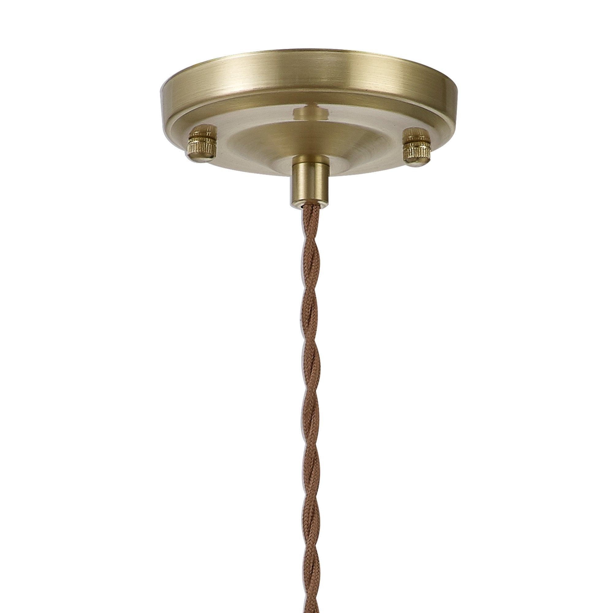 Wady 1 Light Pendant Brass Beige
