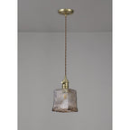 NL95219 Wady 1 Light Pendant Brass Beige
