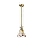 NL95229 Wady 1 Light Pendant Antique Brass Golden Brown