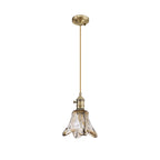 NL95229 Wady 1 Light Pendant Antique Brass Golden Brown