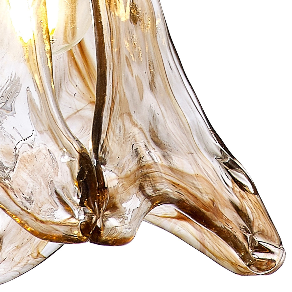 NL95229 Wady 1 Light Pendant Antique Brass Golden Brown