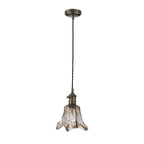 NL95239 Wady 1 Light Pendant Antique Brass Black