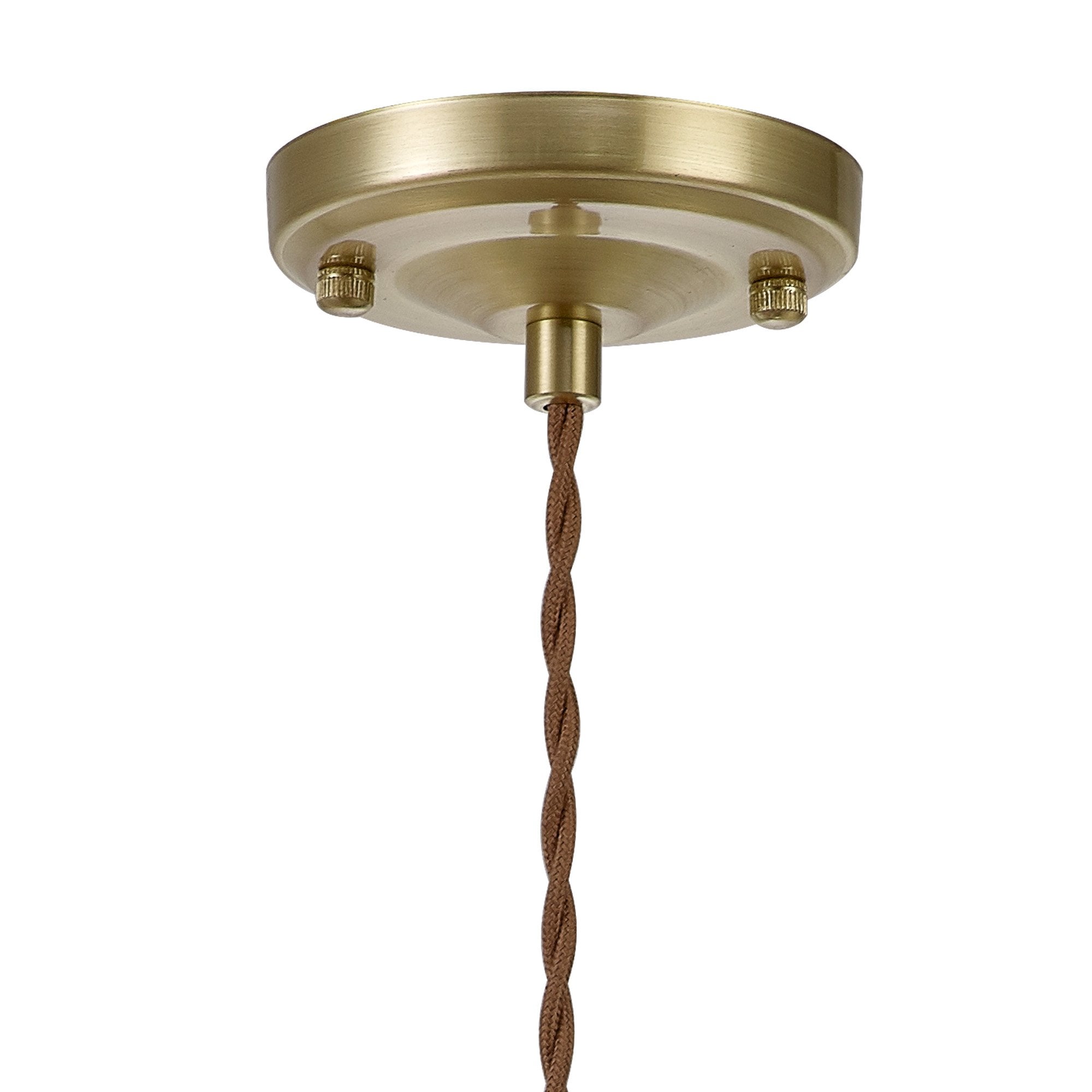 Wady 1 Light Pendant Brass Beige