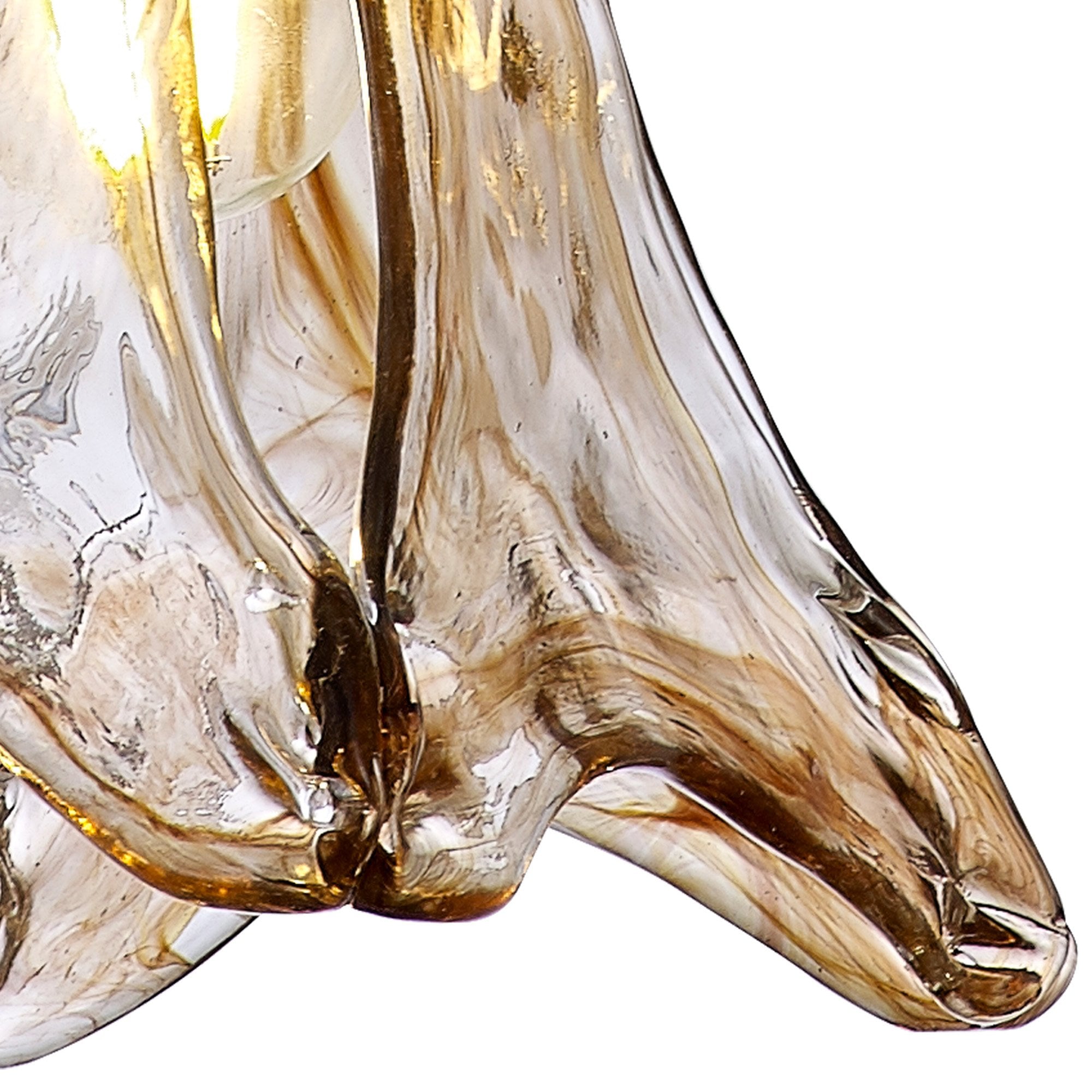 Wady 1 Light Pendant Brass Beige