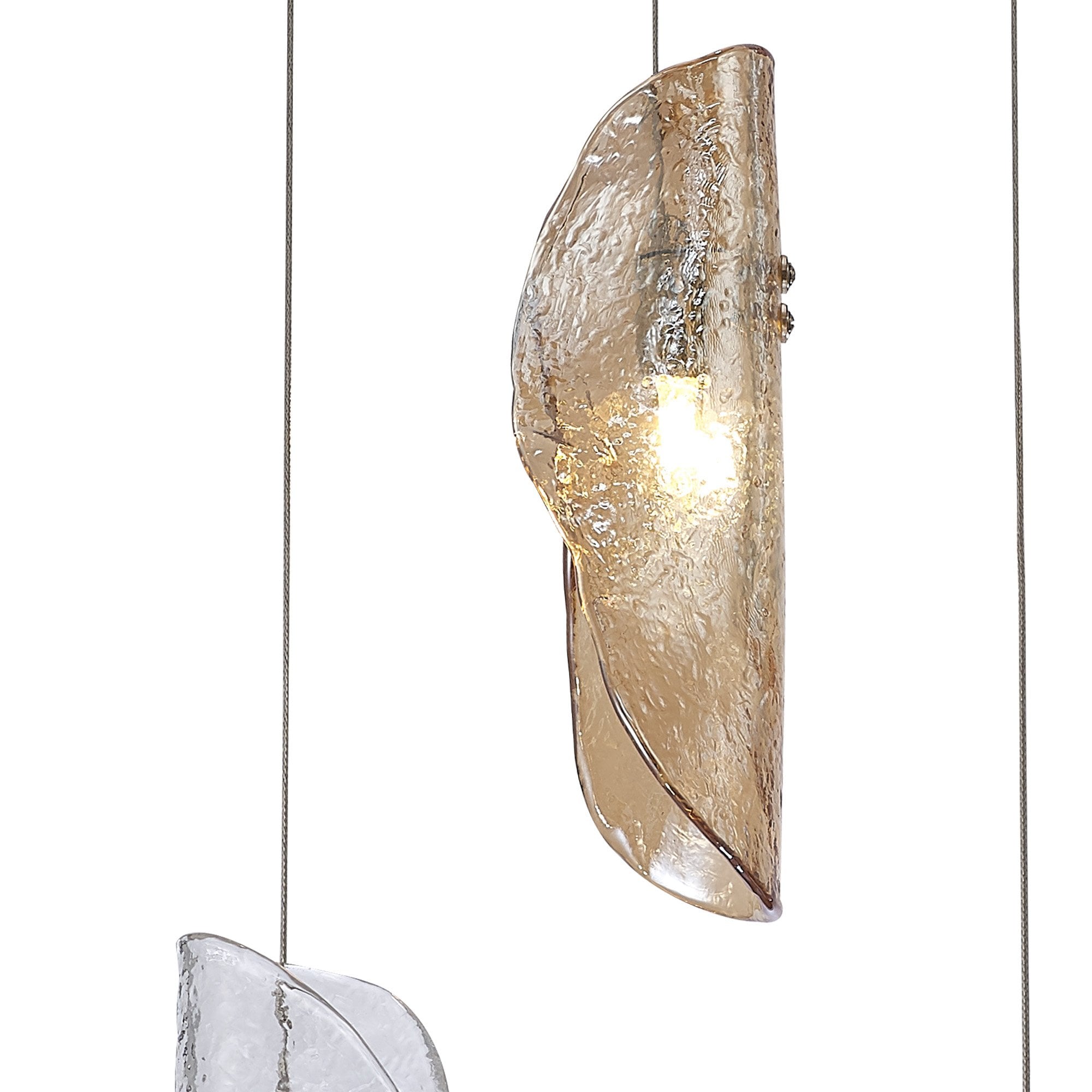 NL90549 Washington 3 Light Pendant Polished Chrome Amber/Clear/Smoked