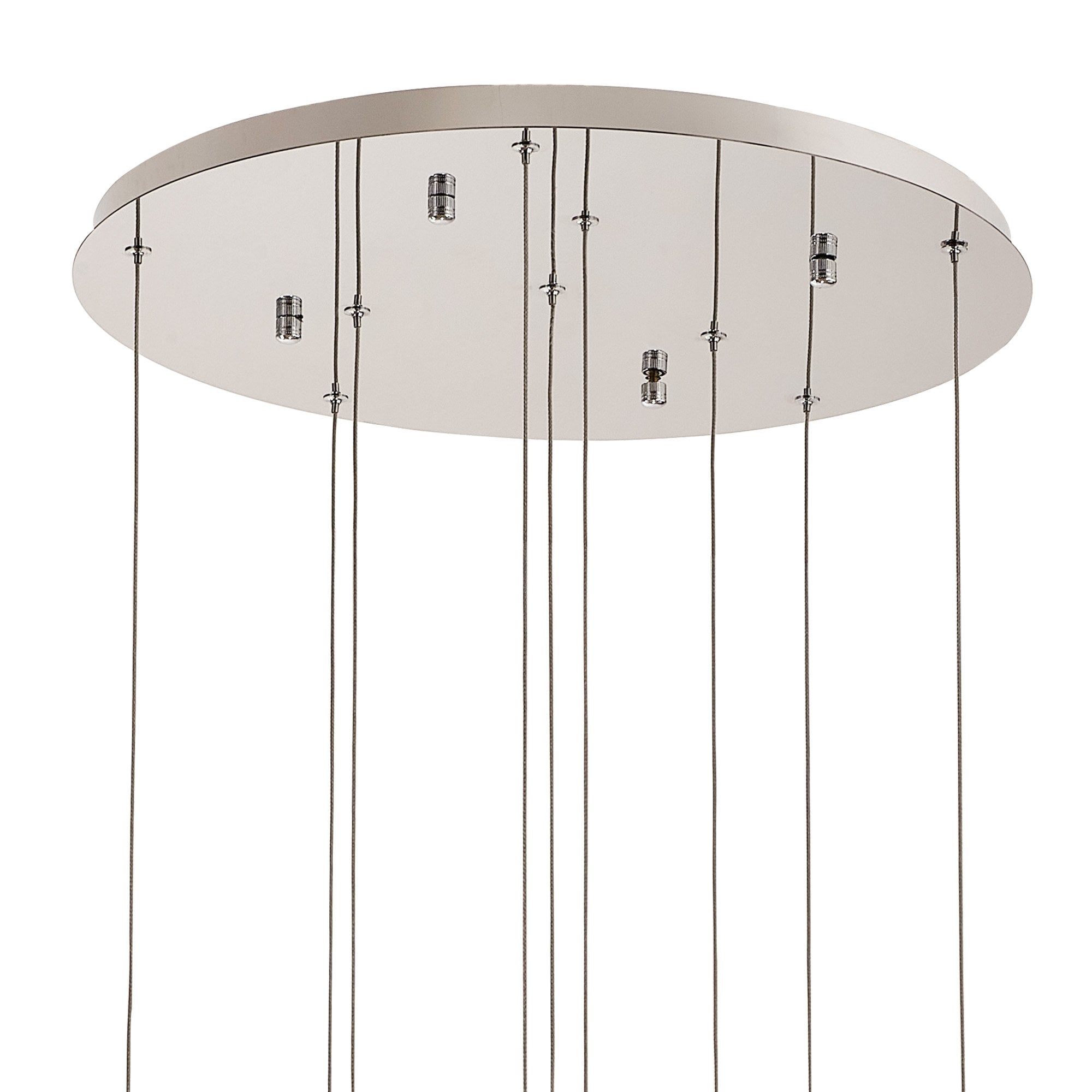 NL90679 Washington 9 Light Pendant Polished Chrome Amber/Clear/Smoked