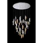 NL90689 Washington 32 Light Pendant Polished Chrome Amber/Clear/Smoked
